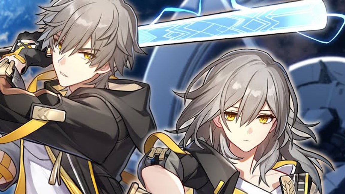 Honkai Star Rail artwork showing the main Trailblazer characters. - 1