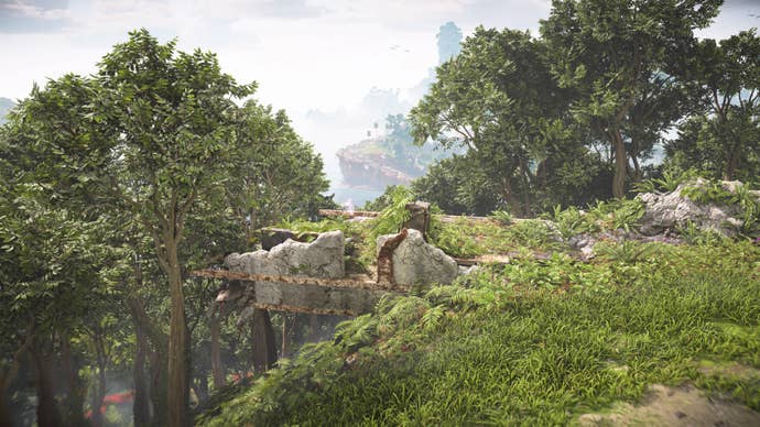 horizon forbidden west burning shores aerial capture east transmitter location