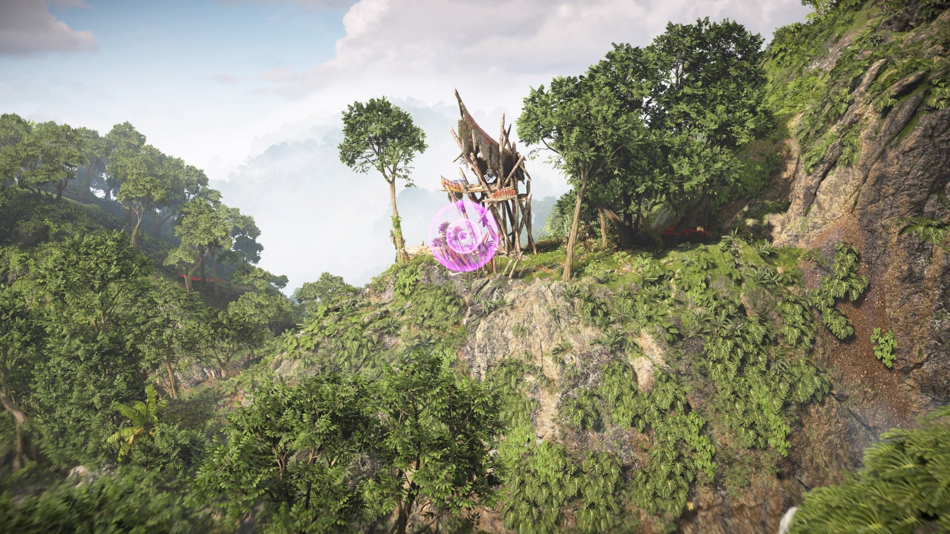 horizon forbidden west burning shores aerial capture north transmitter location