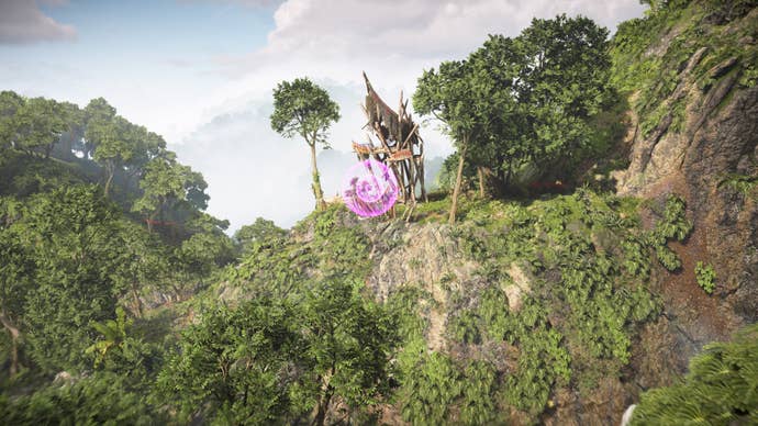 horizon forbidden west burning shores aerial capture north transmitter location