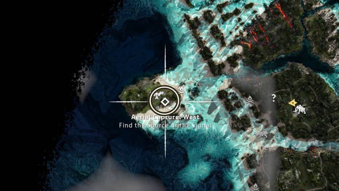 horizon forbidden west burning shores aerial capture west map location