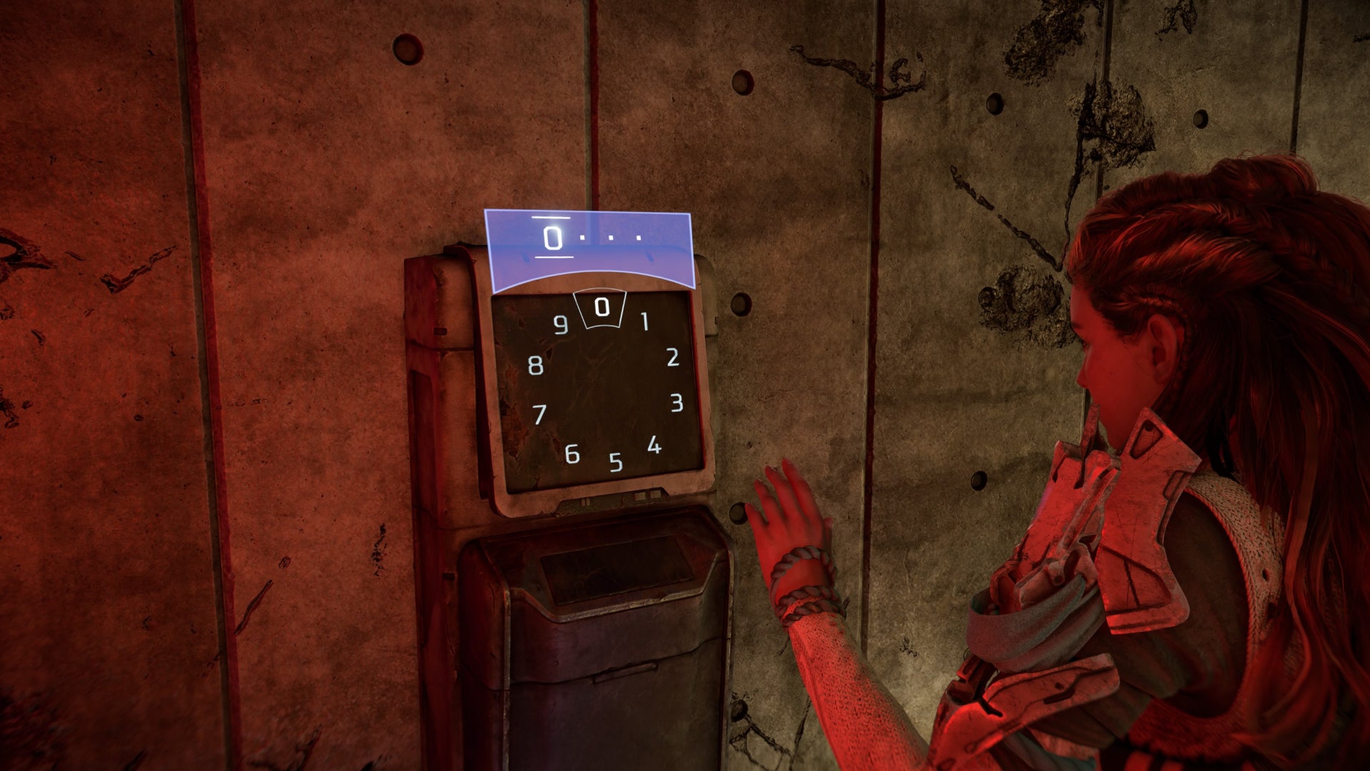 horizon forbidden west burning shores earth and heaven locked door code panel