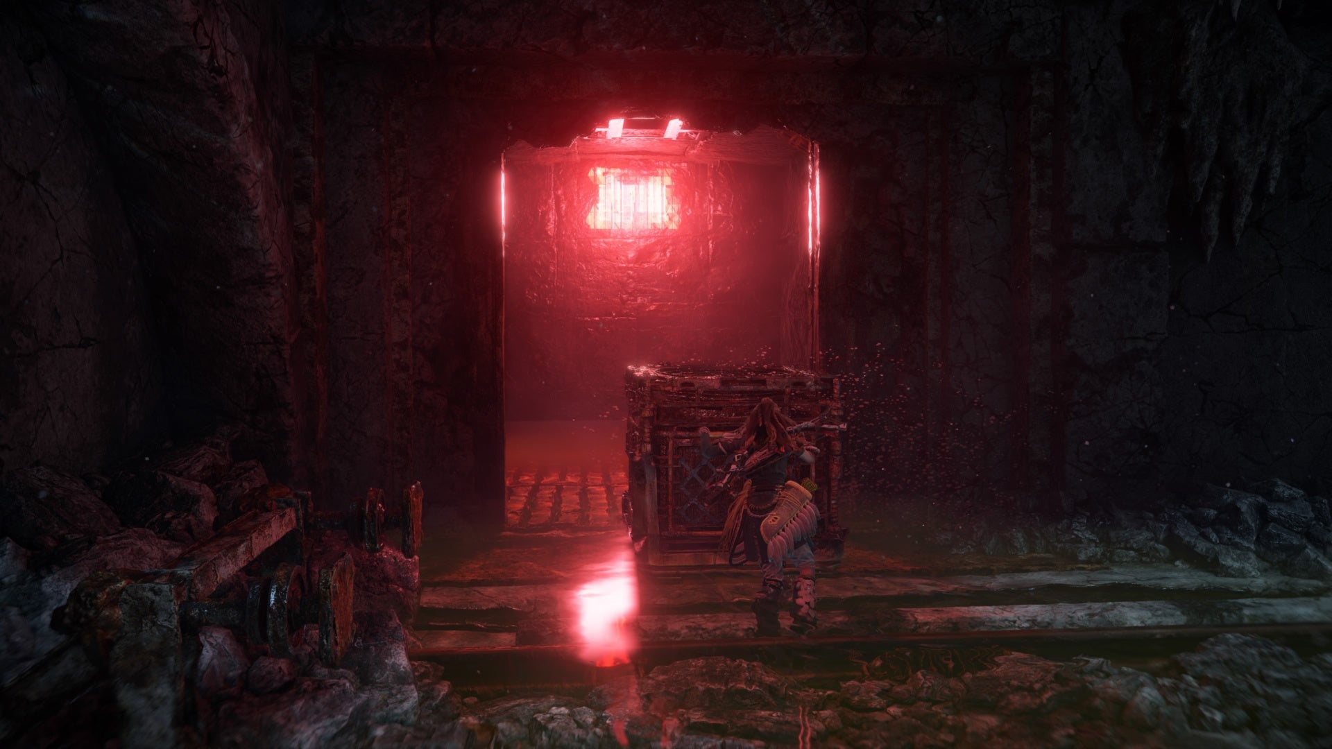 horizon forbidden west burning shores friend in the dark elevator