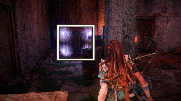 horizon forbidden west burning shores his amusmenet inside armory vent shaft