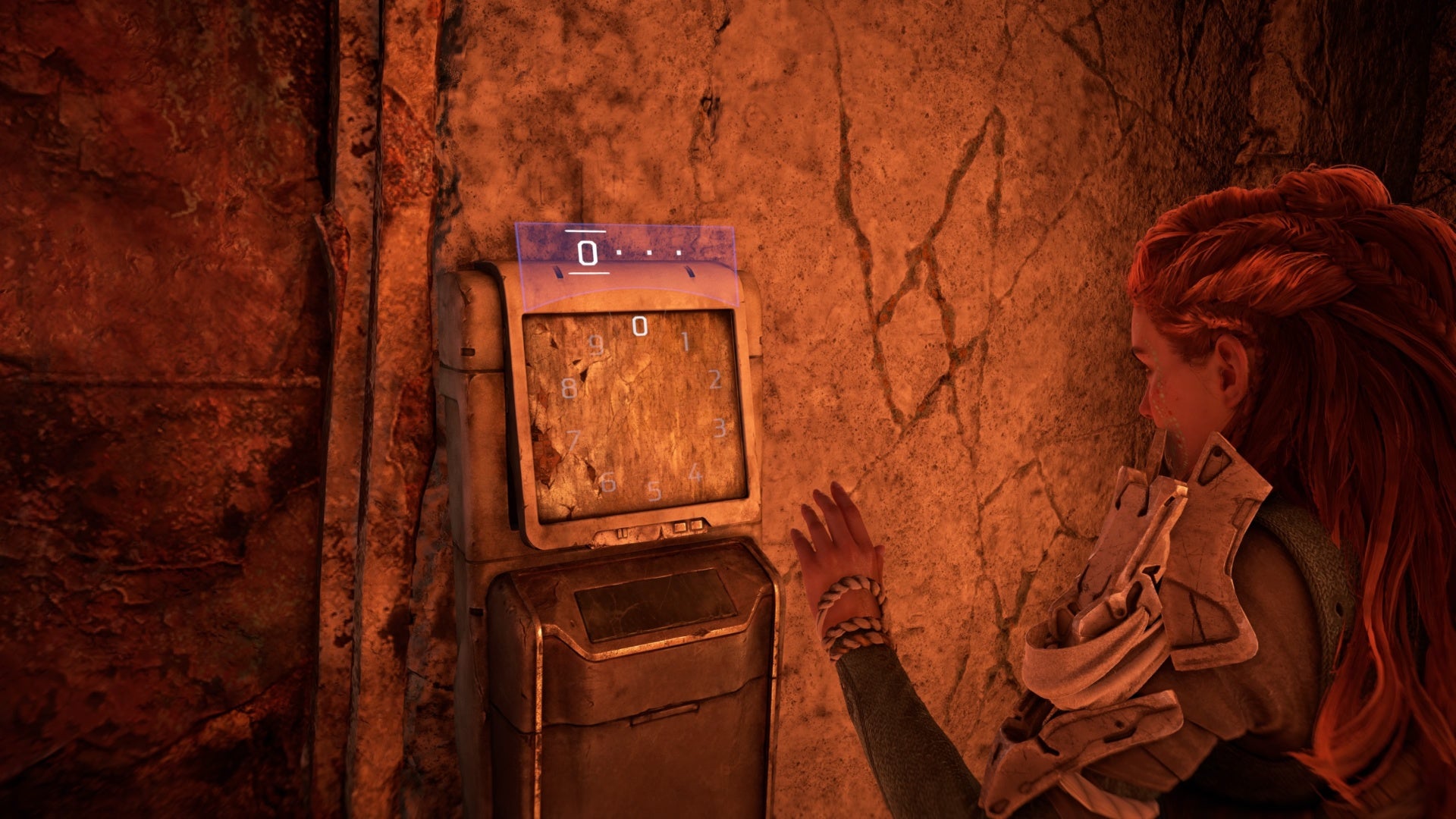 horizon forbidden west burning shores murmuring hollow door code panel