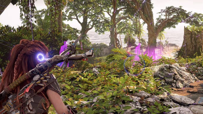 horizon forbidden west burning shores splinter within missing quen soldier tracks