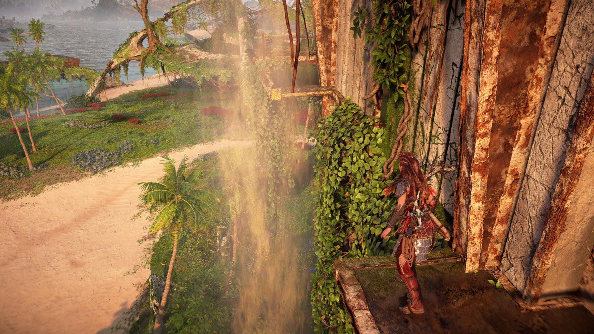 horizon forbidden west burning shores splinter within second tower geyser