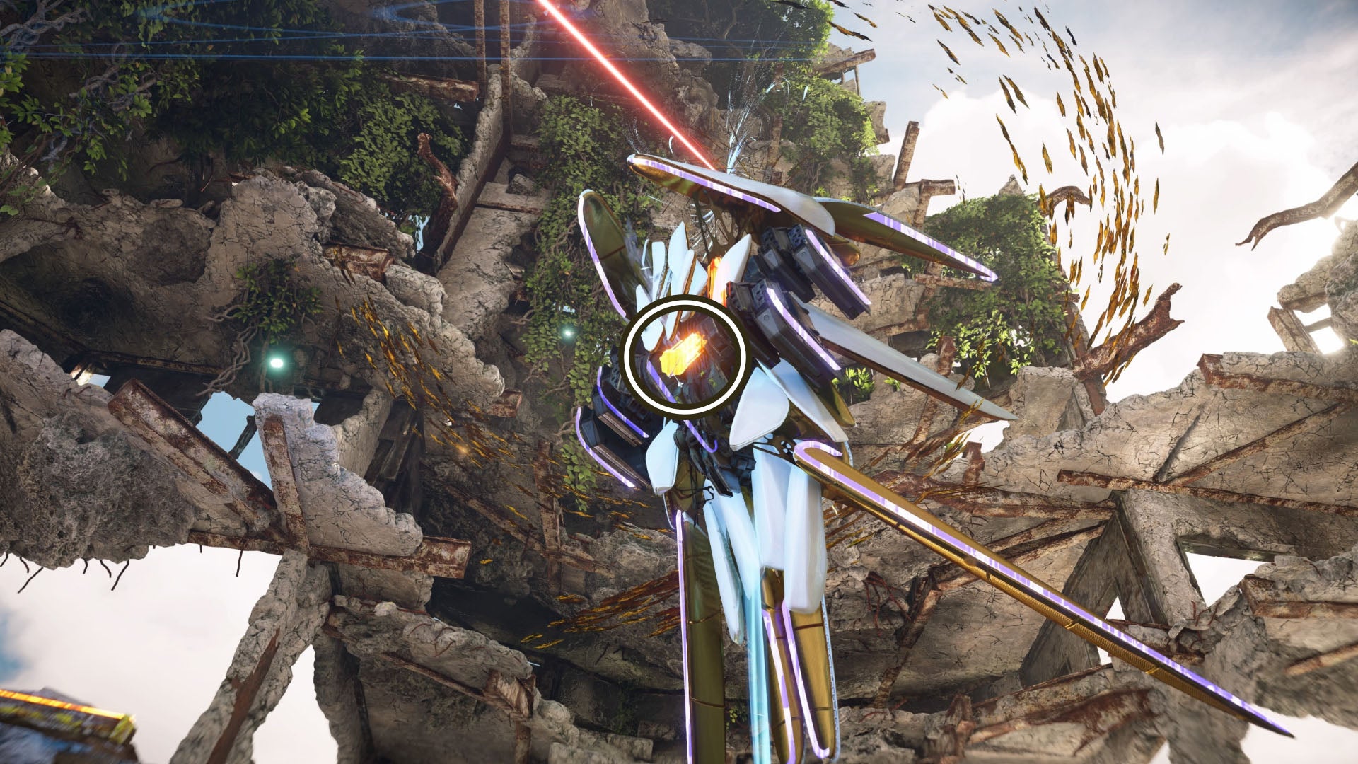 horizon forbidden west burning shores tower weapon second power core circled