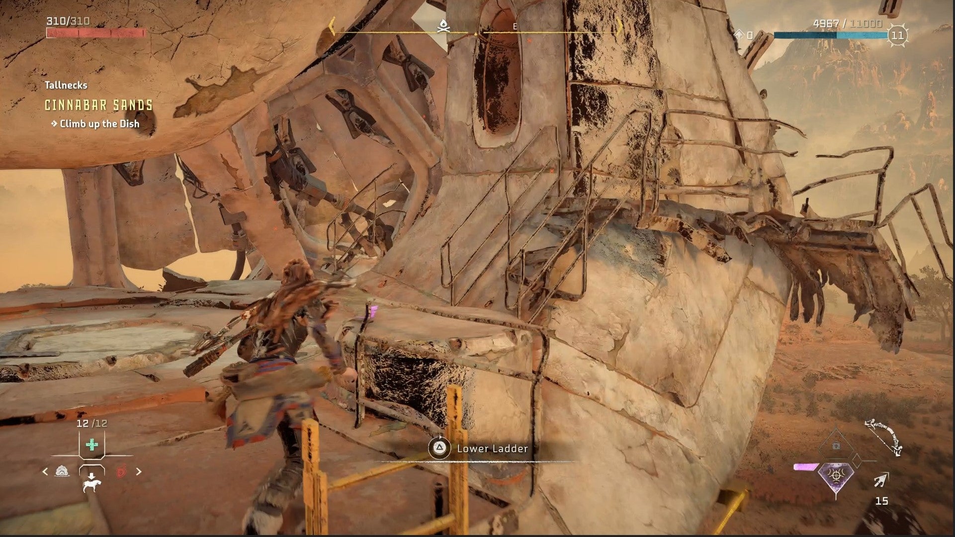 Horizon Forbidden West Tallneck Locations: How to Climb Tallnecks and Remove Map Fog - 7