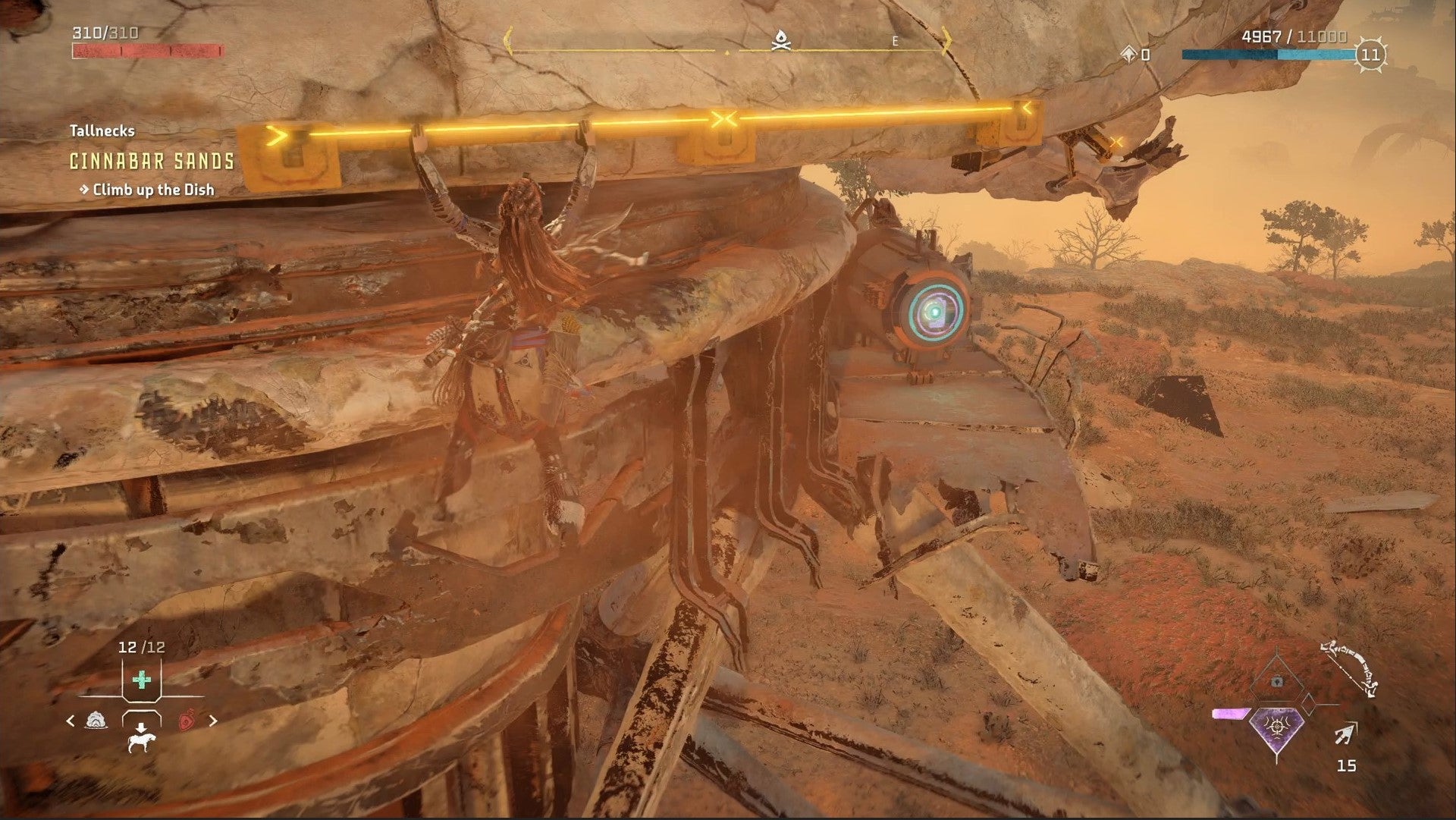 Horizon Forbidden West Tallneck Locations: How to Climb Tallnecks and Remove Map Fog - 8