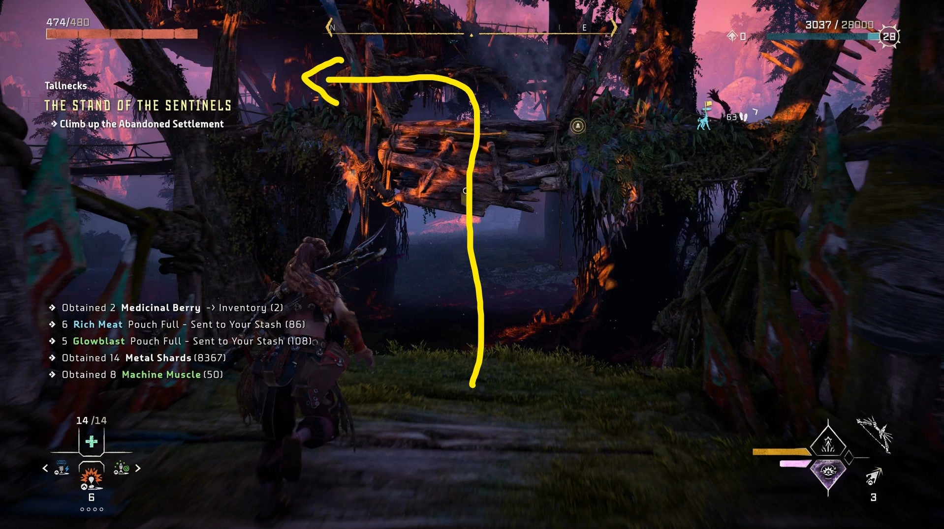 Horizon Forbidden West Tallneck Locations: How to Climb Tallnecks and Remove Map Fog - 20