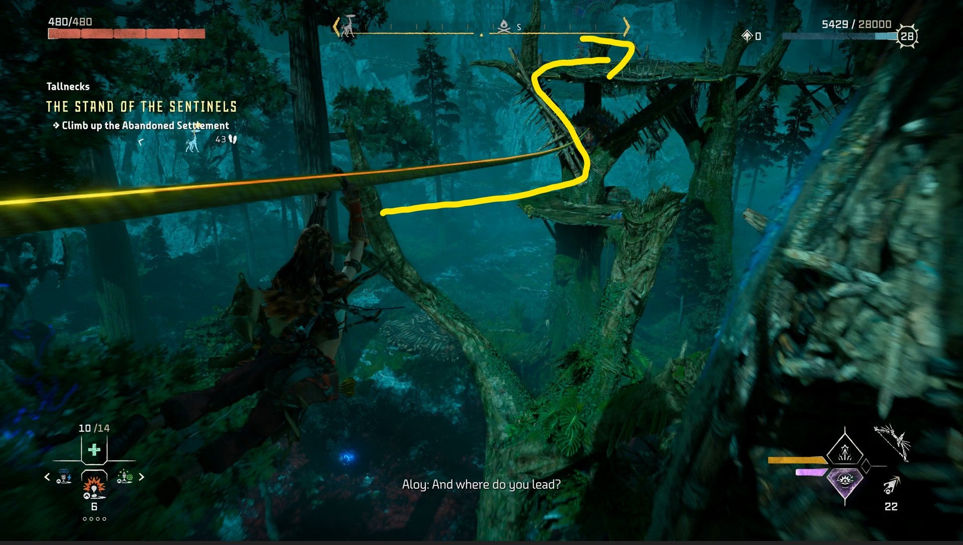 Horizon Forbidden West Tallneck Locations: How to Climb Tallnecks and Remove Map Fog - 25
