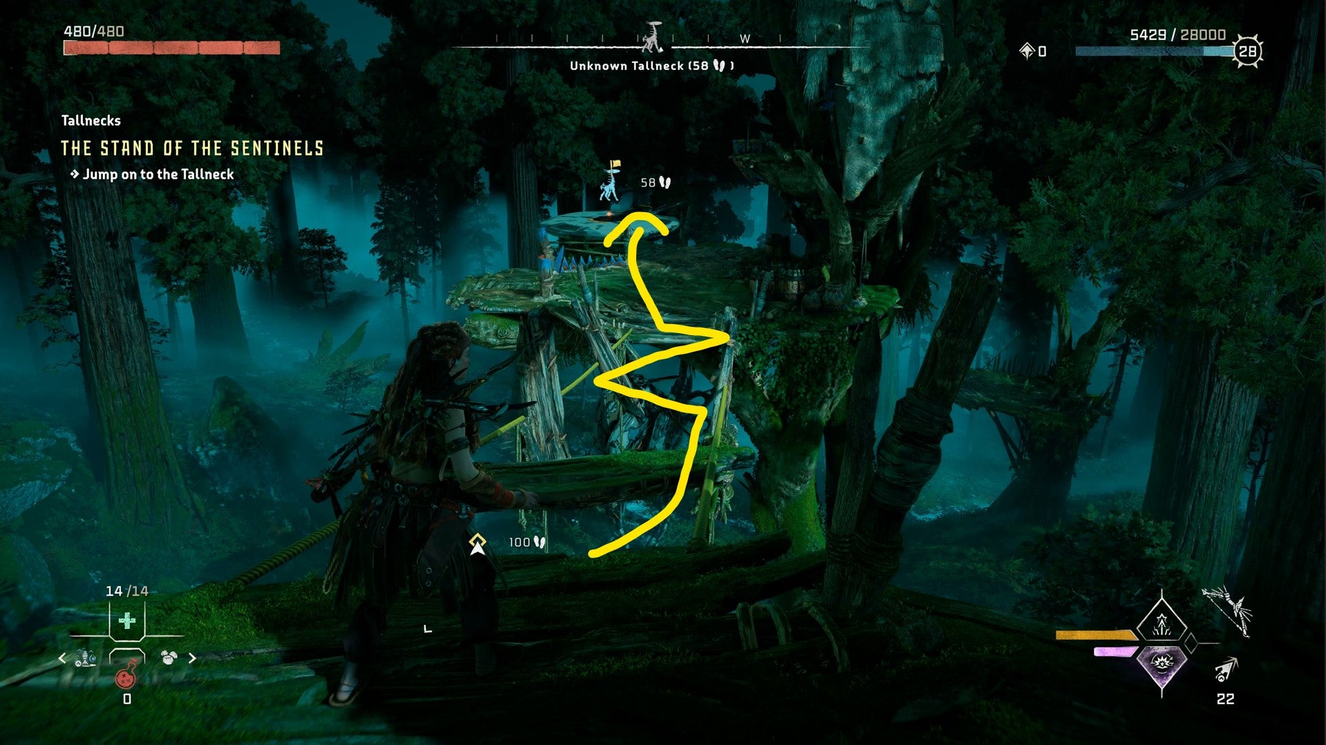 Horizon Forbidden West Tallneck Locations: How to Climb Tallnecks and Remove Map Fog - 26