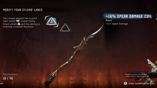 Horizon Frozen Wilds - A Secret Shared: How to upgrade your spear, find the Mounting Rail in the Horizon DLC
