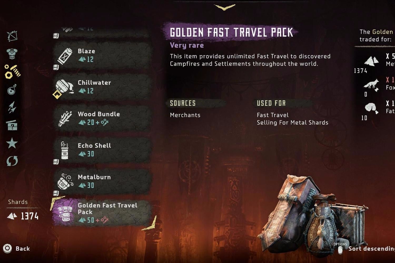 Horizon Zero Dawn Fast Travel - how to get the Golden Fast