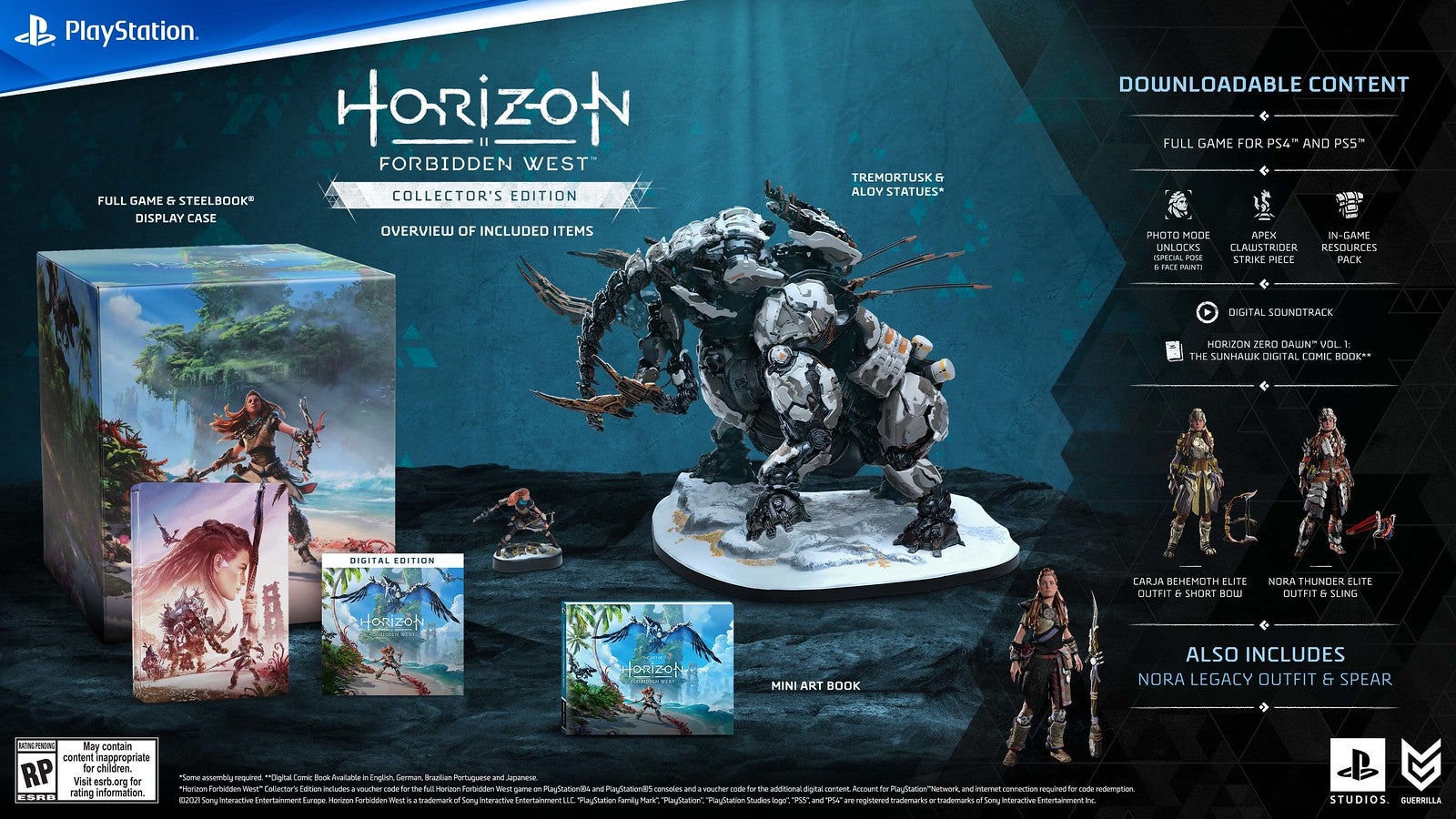 Horizon Forbidden West Collector's and Digital Deluxe Editions
