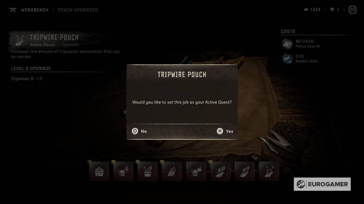 Horizon Forbidden West inventory upgrades - How to find pouch