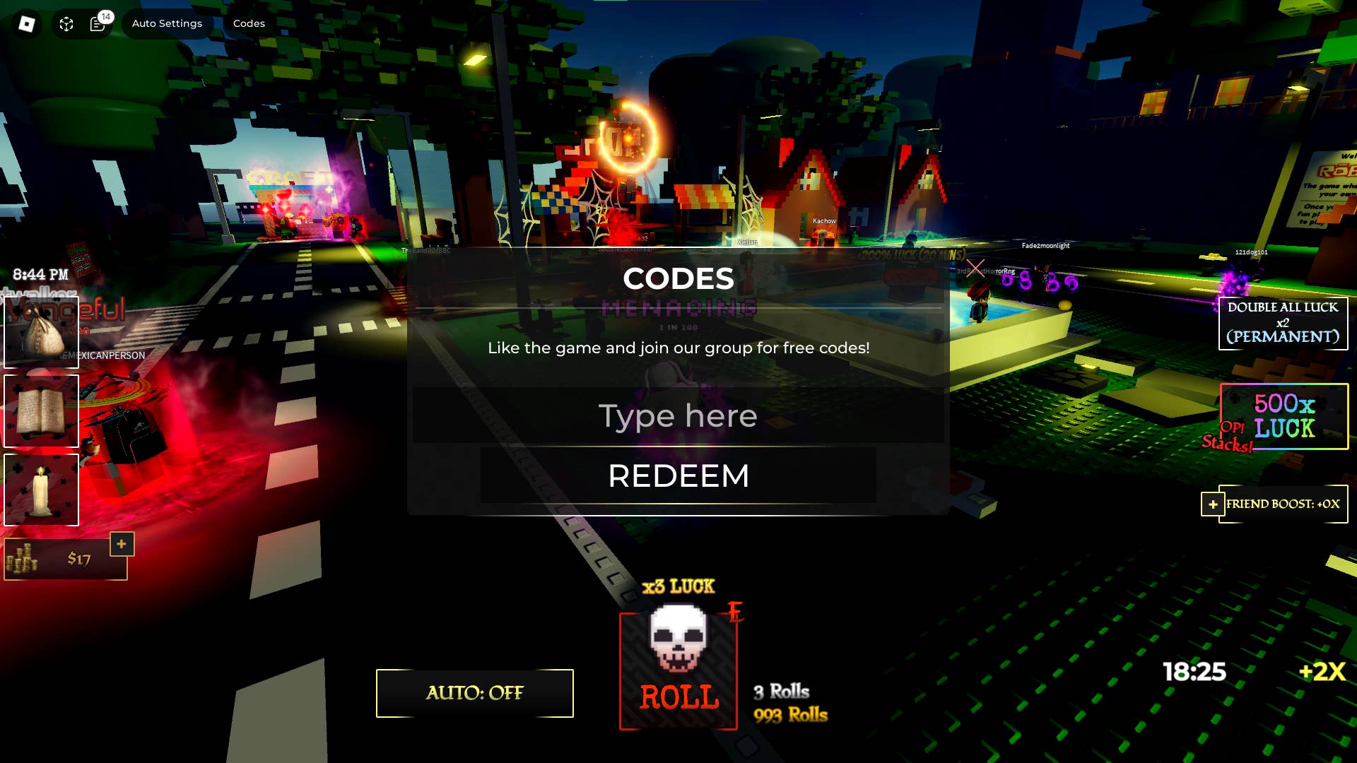 Horrors RNG codes for October 2025 | VG247