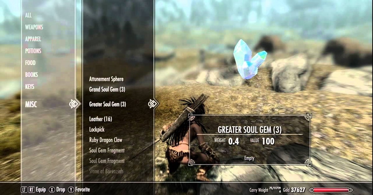 Skyrim soul gems - How to fill Soul Gems and where to find them