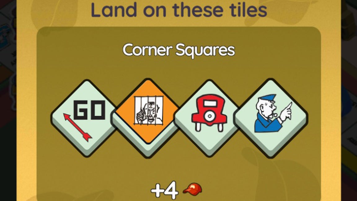 Monopoly Go menu screen showing how to play the Fall-Time Trek event that launched during November 2025. - 3