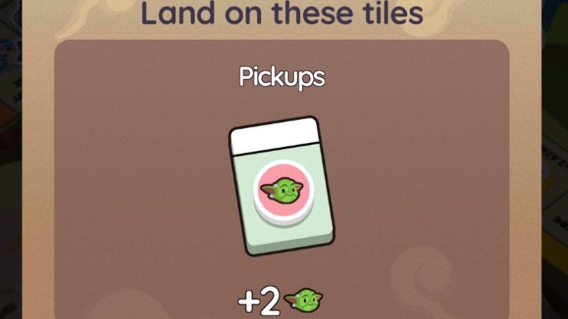 A Monopoly Go menu screen showing how to play the Jedi Journey event that launched during May 2025.