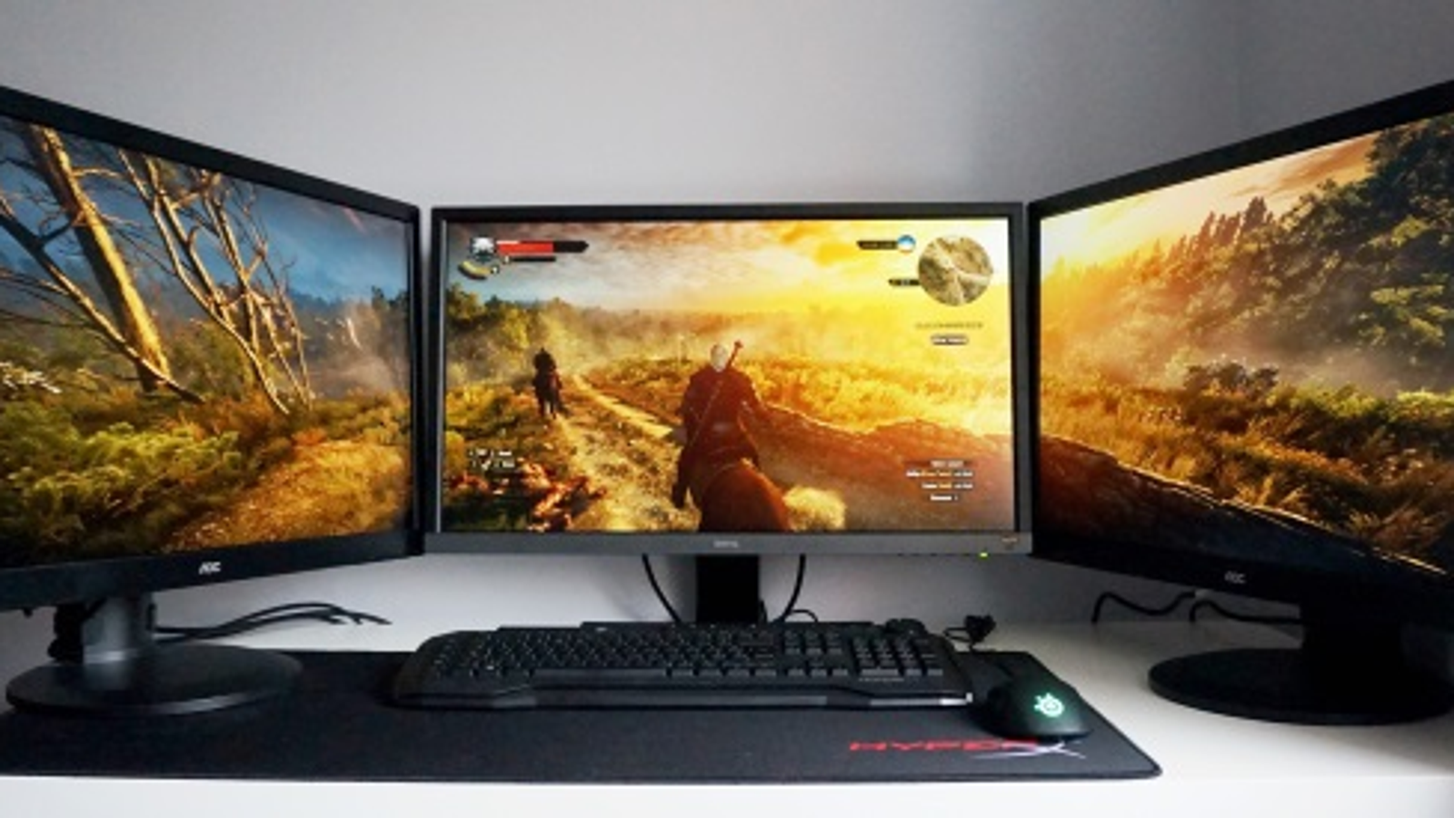 Triple Monitor Displays Slidenjoy Portable Dual Triple Monitor