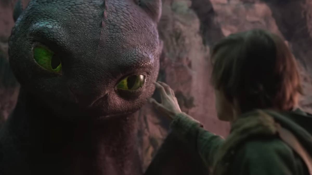 The trailer for the live action How to Train Your Dragon movie