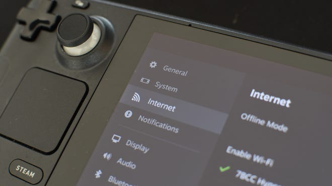 Step 1 of how to use Steam Remote Play on the Steam Deck: Make sure both the Steam Deck and PC are connected to the internet, and are logged into the same Steam account.