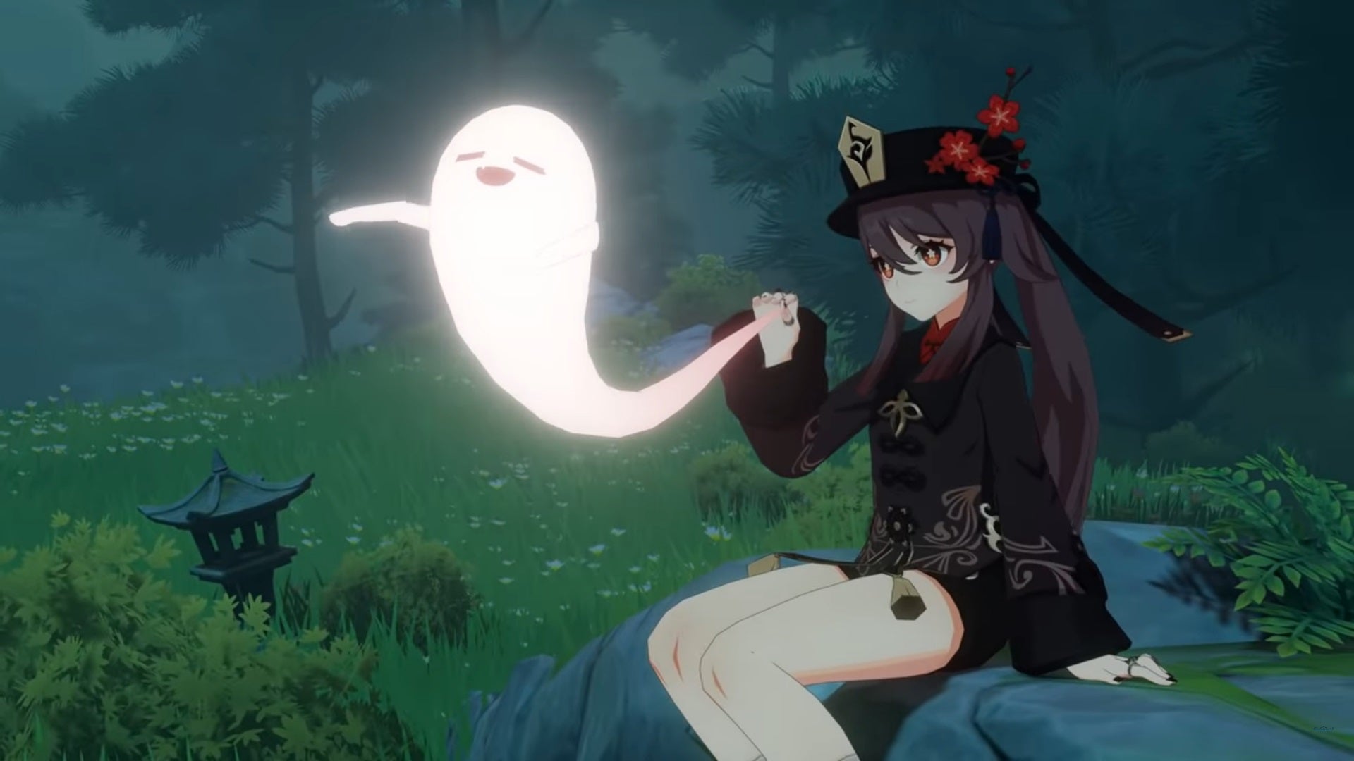 Screenshot from Hu Tao gameplay trailer Genshin Impact - 4