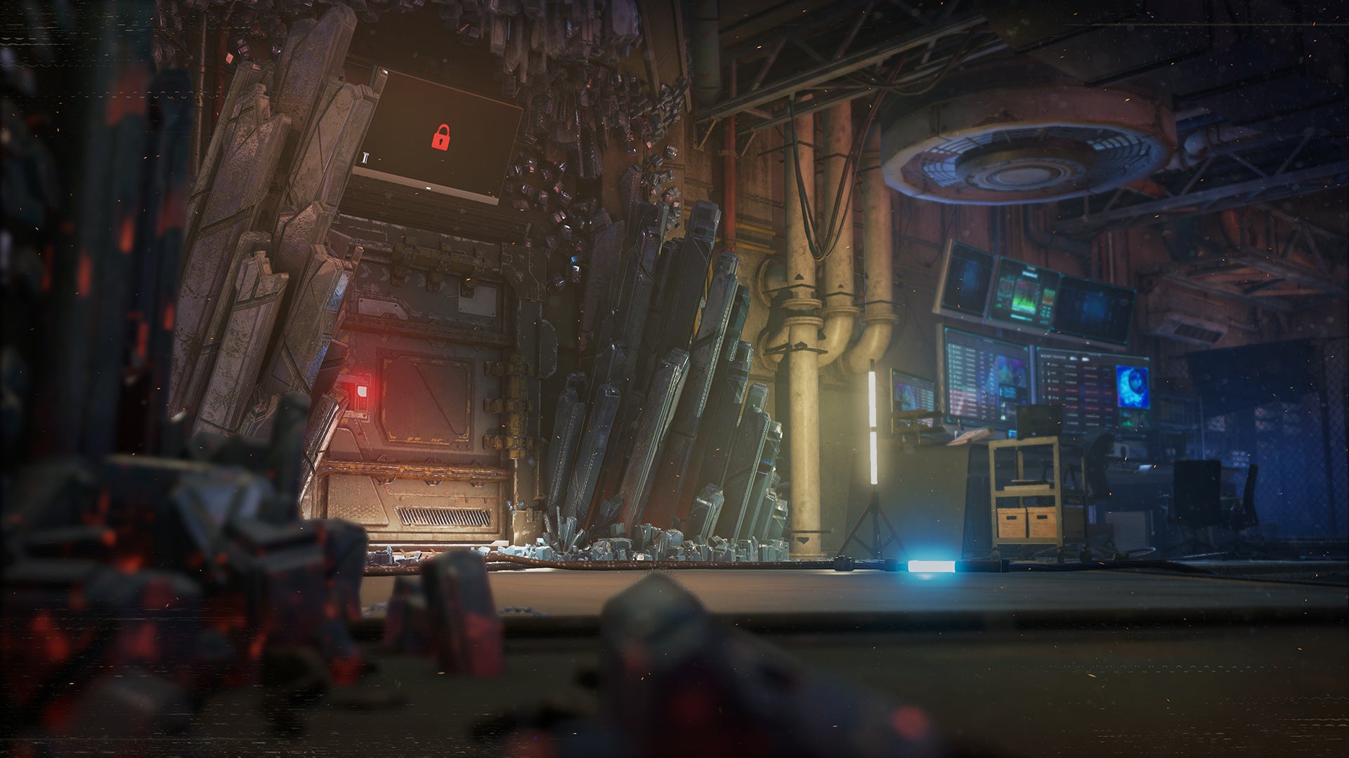 PUBG Battlegrounds' Xeno Point official screenshot showing the inside of your base