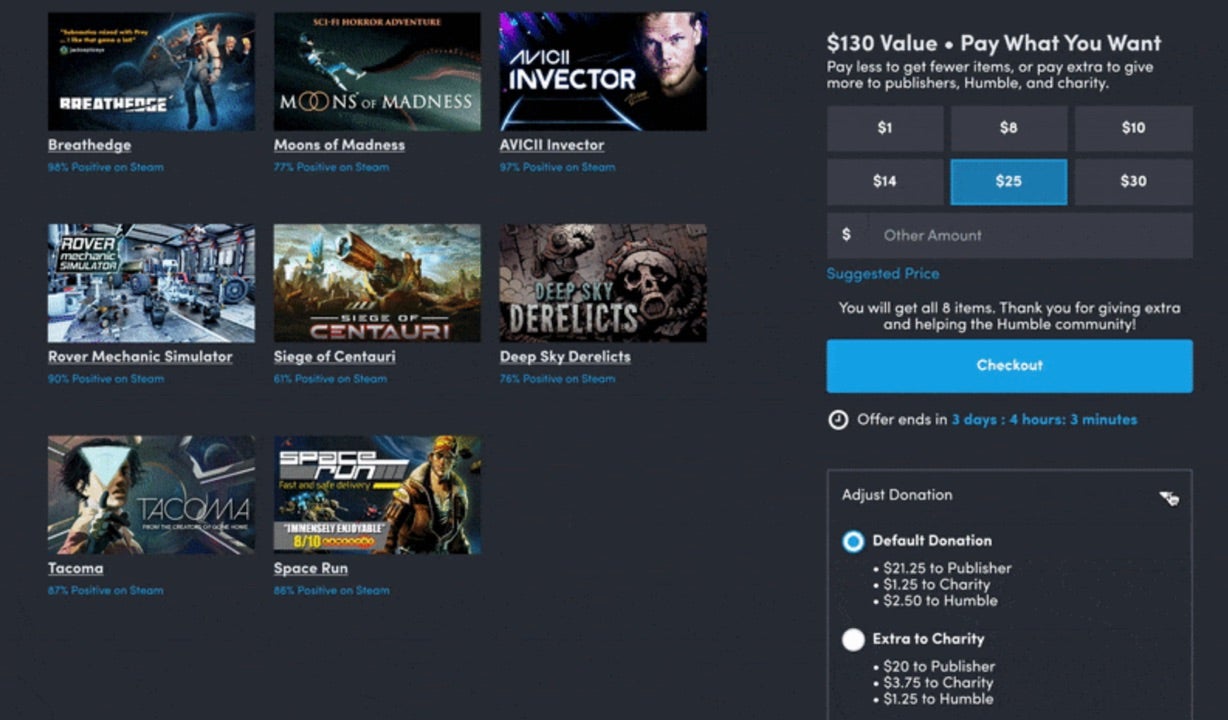 Humble Bundle reinstating charitable donation sliders following outcry ...