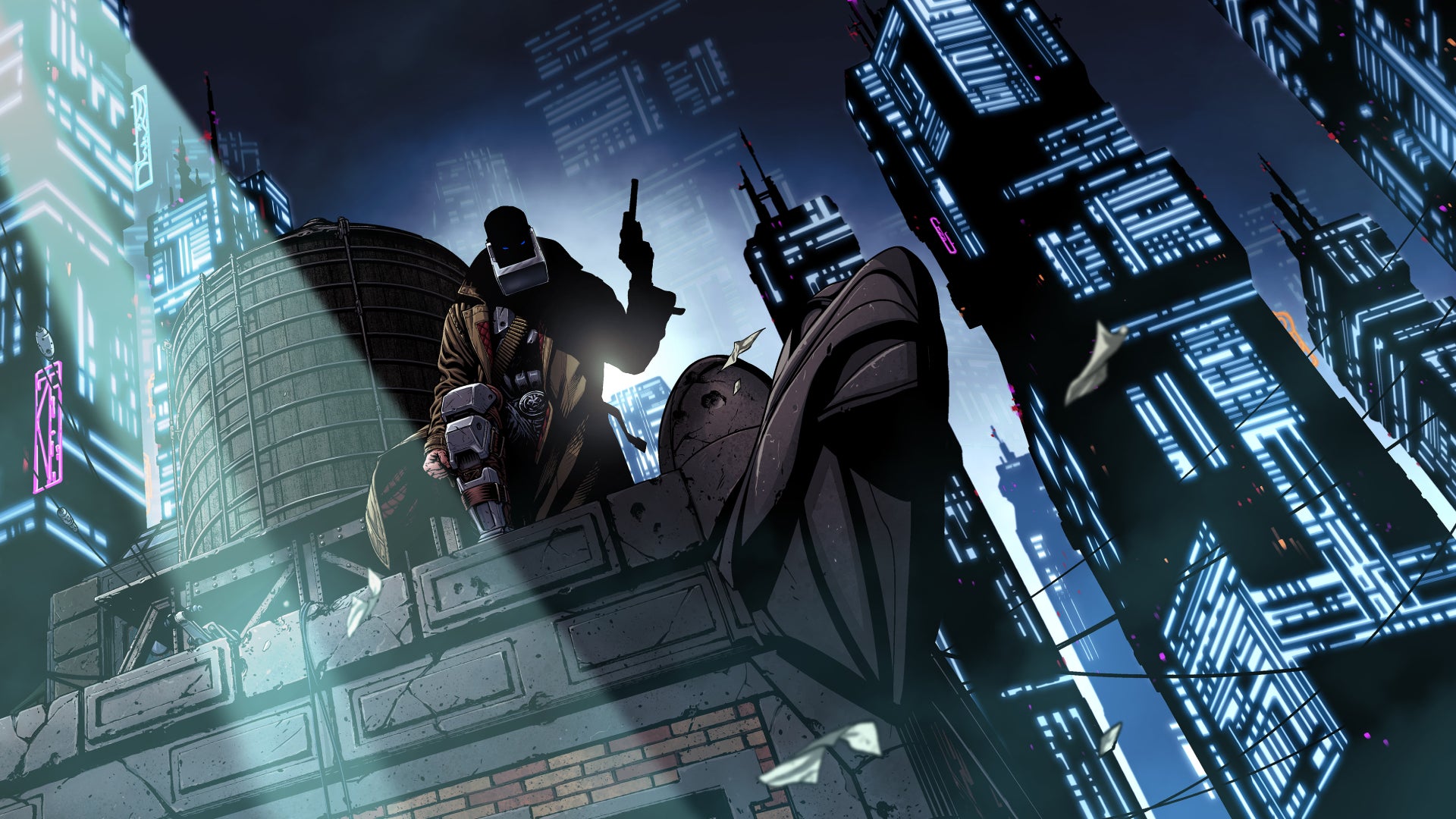 VHS-veiled Huntdown: Overtime, a retro gangland roguelite run and gunner, arrives in early access this year