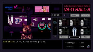 Va11 HallA game screen