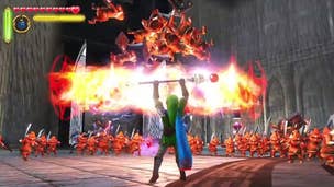 Watch Link slice through enemies with the Master Sword in Hyrule Warriors 