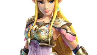 Princess Zelda uses the Wind Waker to smash enemies in this Hyrule Warriors video