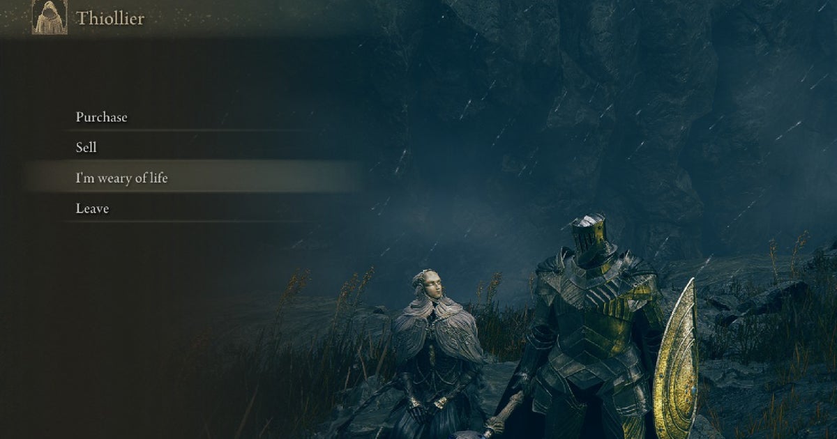 Elden Ring DLC: Should you tell Thiollier “I’m weary of life