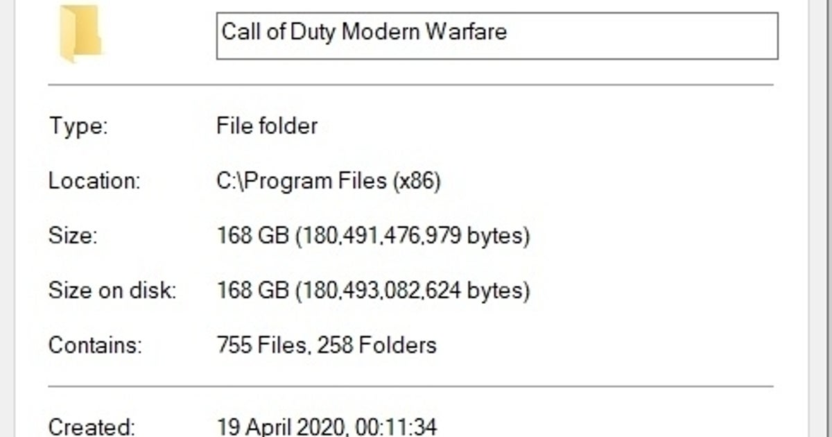 Optimize Cod File Folder I got Call of Duty: Modern Warfare on PC down from 231GB to 168GB ...