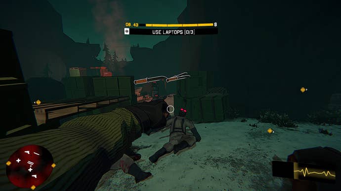 I Am Your Beast screenshot showing you punching an enemy at night