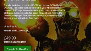 If you pre-order the new Doom on Xbox One, you get Doom 1 and Doom 2