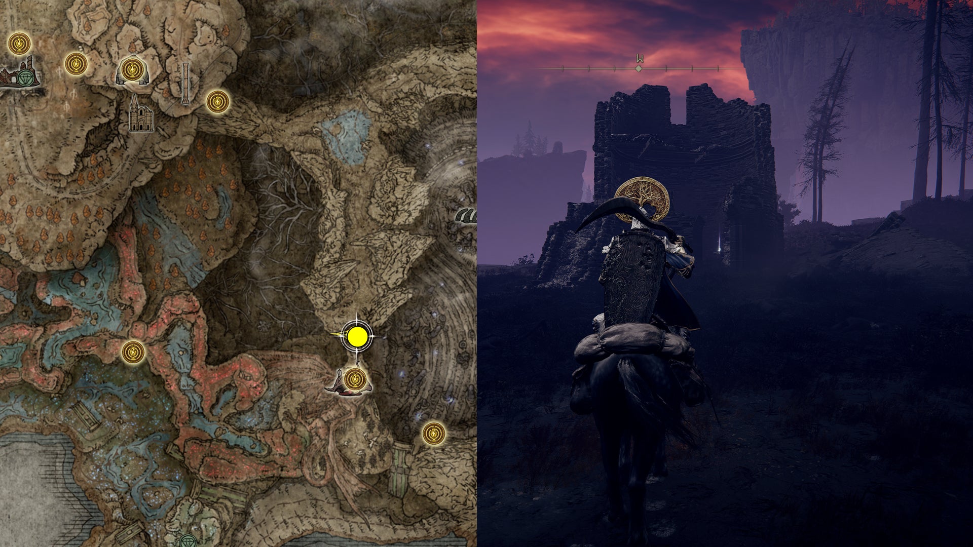 The location of Igon’s Cookbook [1] in Elden Ring.