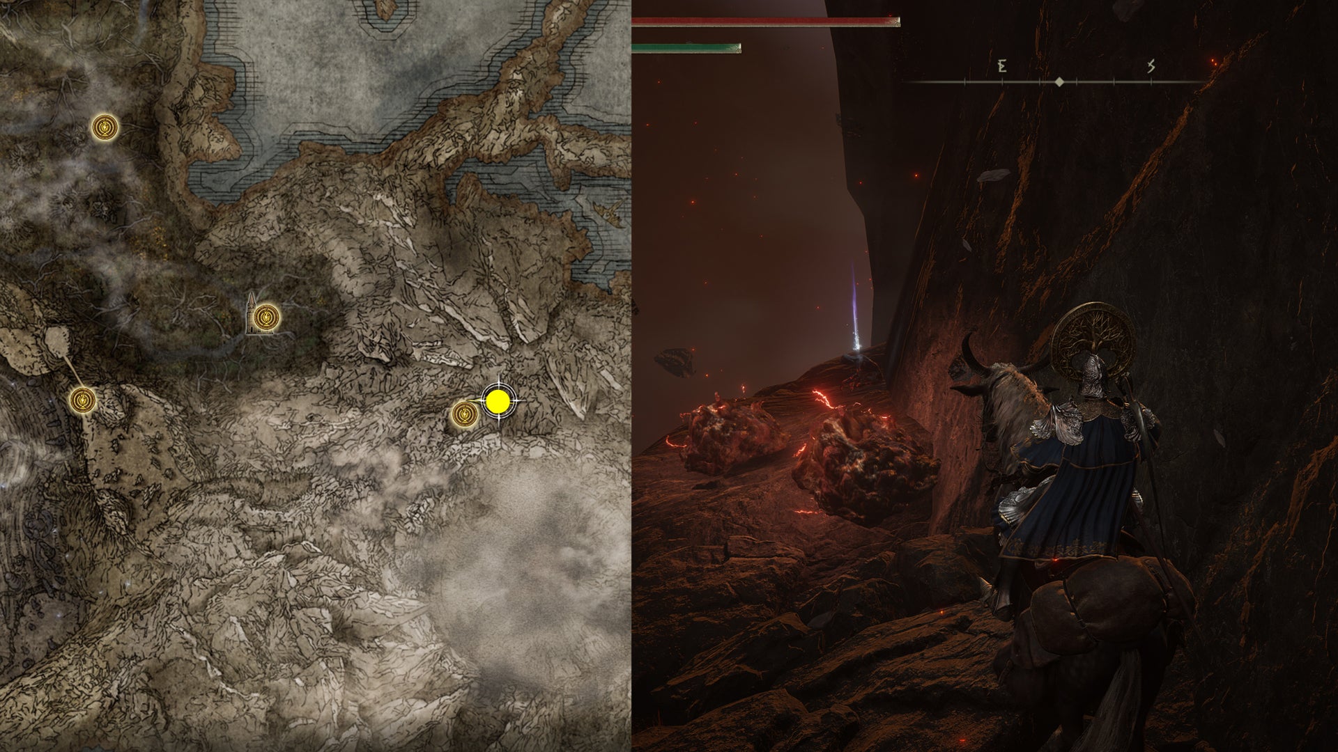 The location of Igon’s Cookbook [2] in Elden Ring.