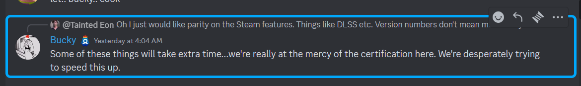 Screenshot from Palworld Discord server