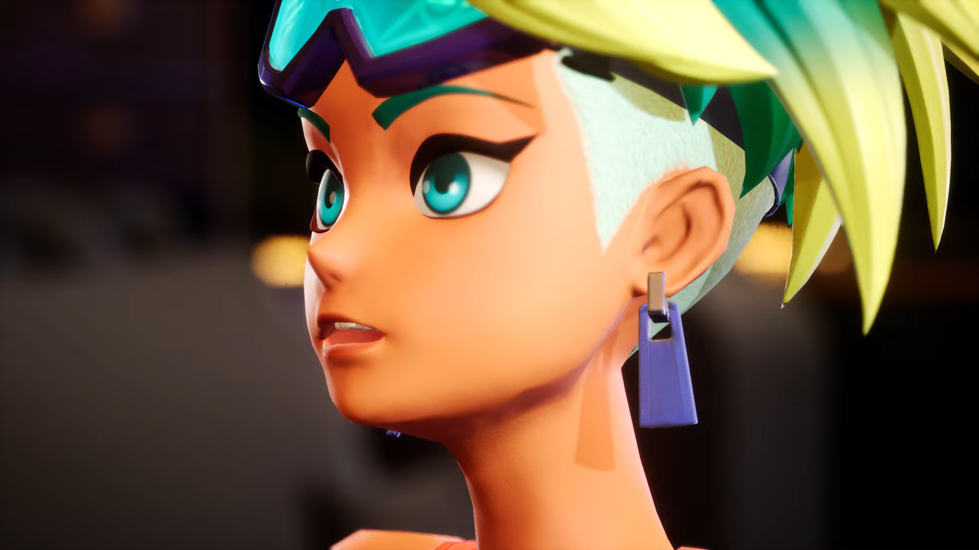 Foamstars screenshot showing a green eyed female with blond hair