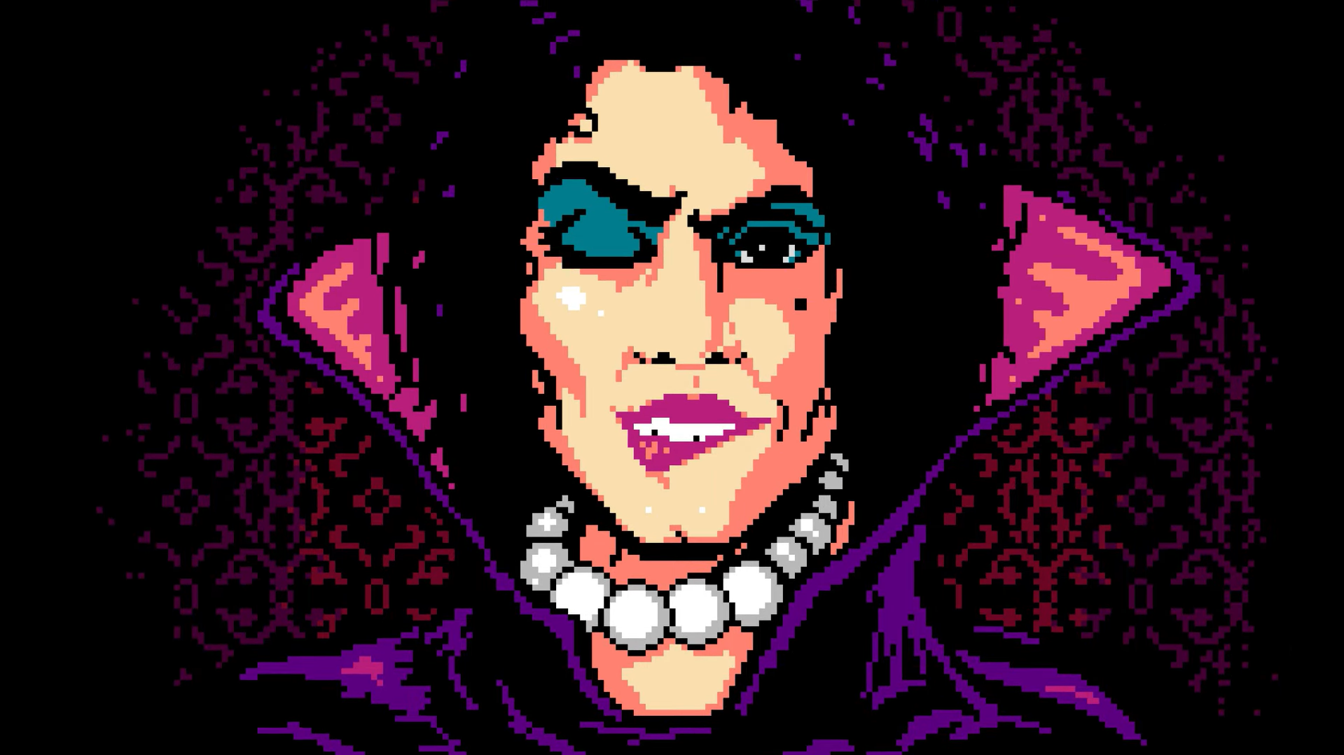 Dr Frank-N-Furter winks in The Rocky Horror Video Game