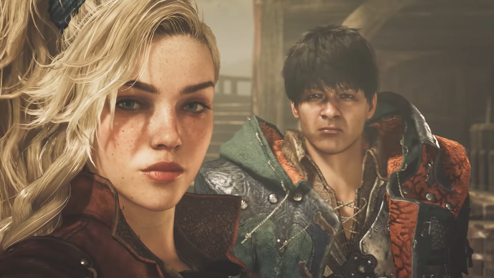 Screenshot from Monster Hunter Wiilds showing Capcom&rsquo;s producer as the player character