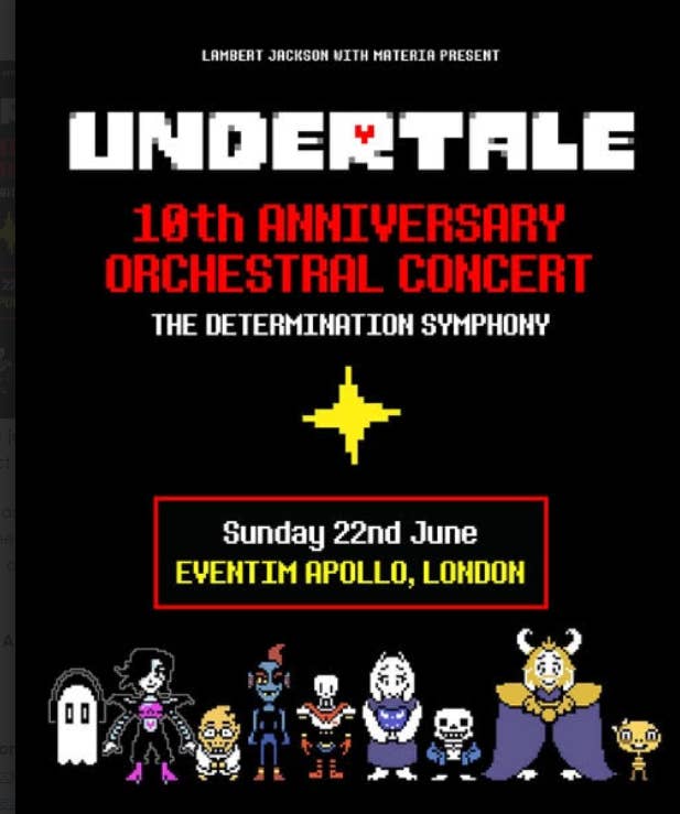Undertale concert poster
