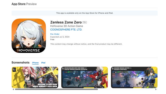 Fecha de lanzamiento de Zenless Zone Zero en línea
