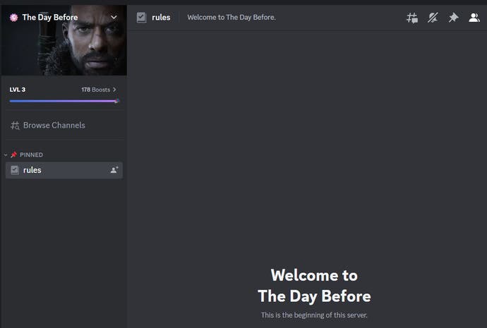 The Day Before Discord server has been wiped
