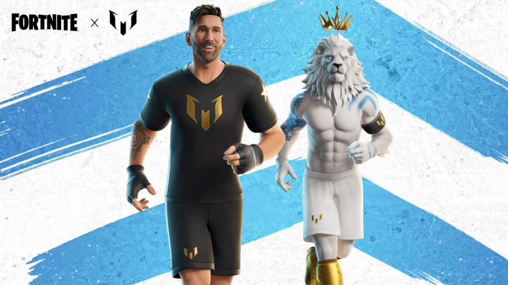 Imagem de Lionel Messi em Fortnite