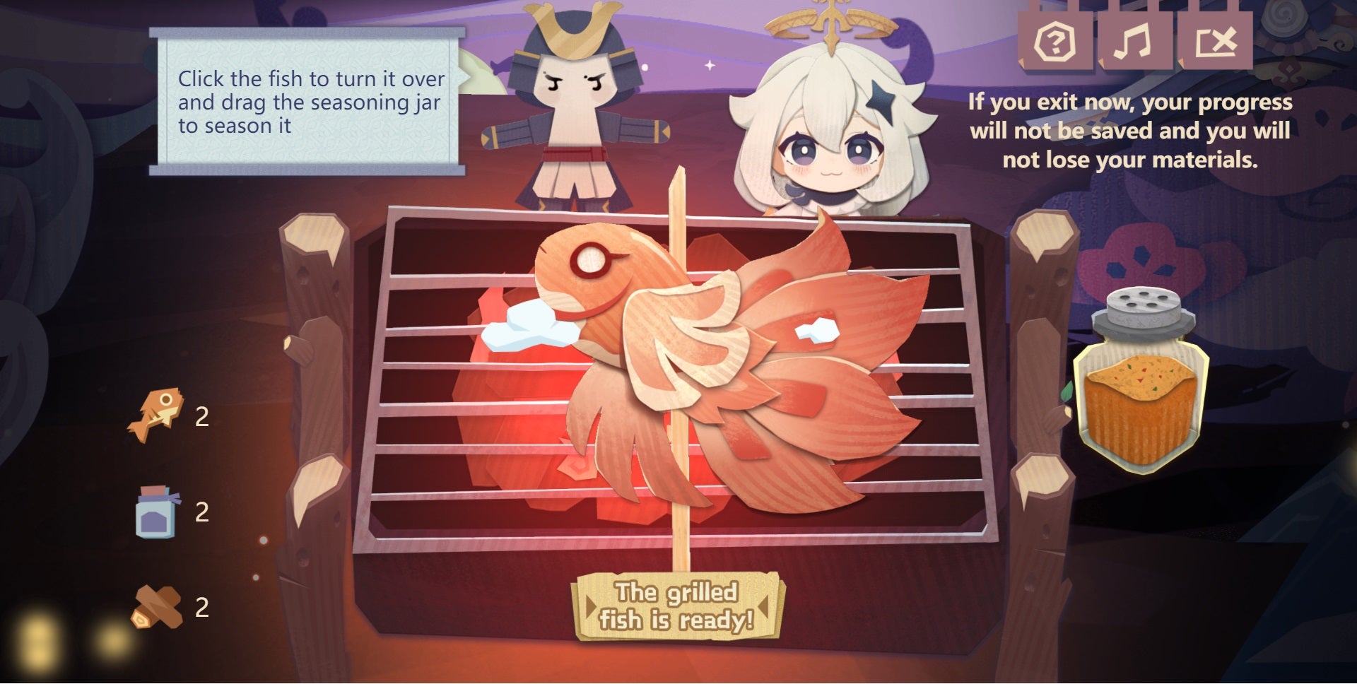 The new “Yummy! Barbecue Under the Stars” web event for Genshin Impact has gone live